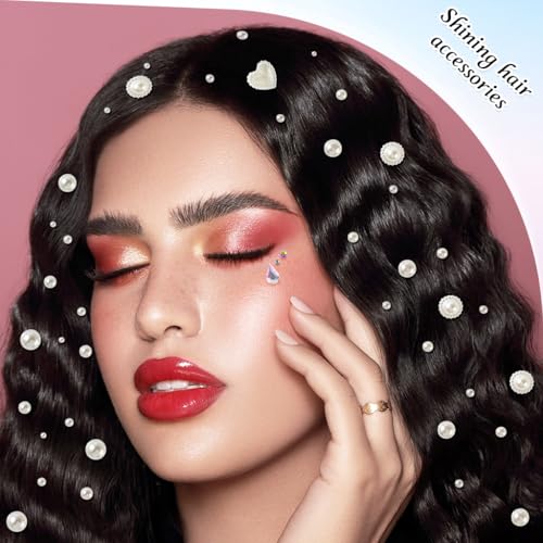 MAYCREATE® Face Gems Rhinestones for Makeup 2026PCS Self Adhesive Stickers Jewels Kit Pearls Raindrop Heart Crystal Stone DIY Crafts Assorted Sizes Shapes MAYCREATE® Face Gems Rhinestones for Makeup 2026PCS Self Adhesive Stickers Jewels Kit Pearls Raindrop Heart Crystal Stone DIY Crafts Assorted Sizes Shapes